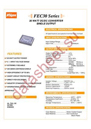 FDC30-24S05 datasheet  