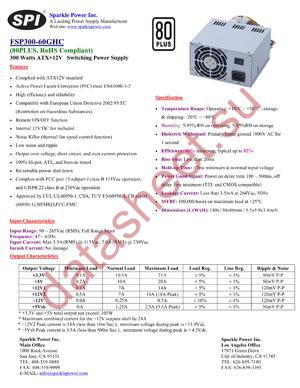 FSP300-60GHC datasheet  