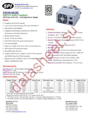 FSP350-60GHC datasheet  