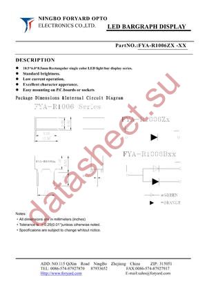 FYA-R1006ZX datasheet  