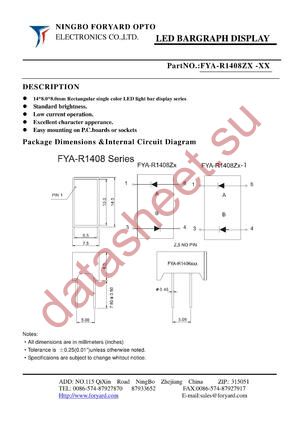 FYA-R1408ZX-0 datasheet  