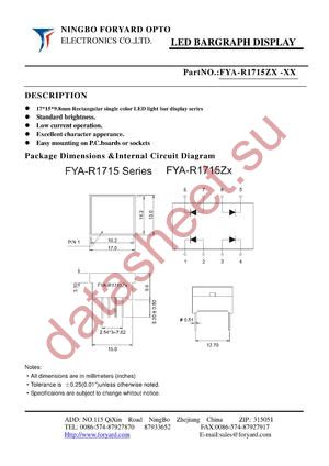 FYA-R1715ZX-0 datasheet  