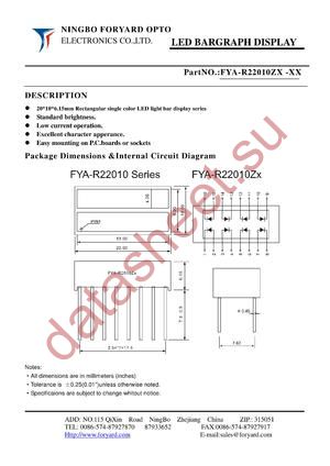 FYA-R22010ZX-1 datasheet  