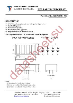 FYA-R41910ZX-1 datasheet  