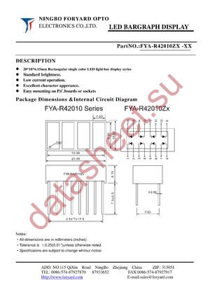 FYA-R42010ZX datasheet  