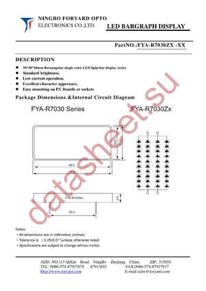 FYA-R7030ZX-1 datasheet  