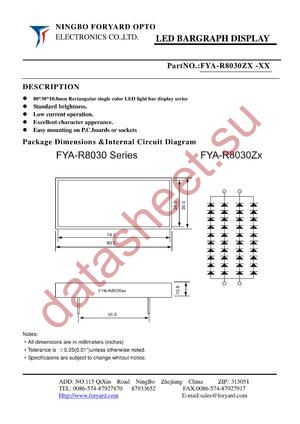 FYA-R8030ZX datasheet  