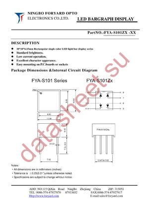 FYA-S101ZX-2 datasheet  