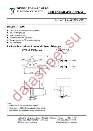 FYA-T13ZX-0 datasheet  