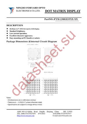 FYM-23881EXX-1 datasheet  