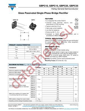 GBPC1206-E4-51 datasheet  