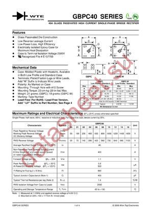 GBPC4000 datasheet  