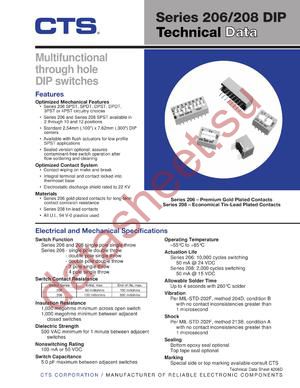 208-12PST datasheet  