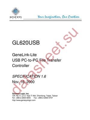 GL620USB datasheet  