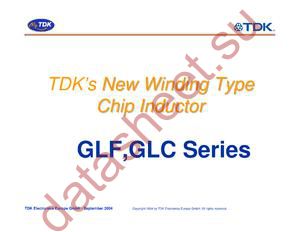GLF2012T-100K datasheet  