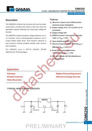 GM6250-4.5ST23R datasheet  