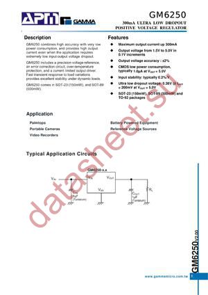 GM6250-4.5ST23RG datasheet  