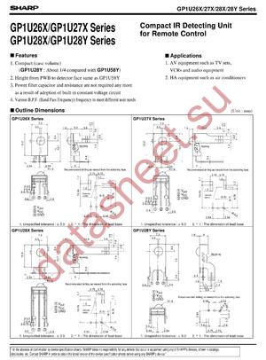 GP1U273X datasheet  