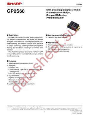 GP2S60_05 datasheet  