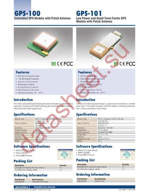 GPS-100 datasheet  