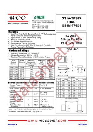 GS1A-TPS05 datasheet  