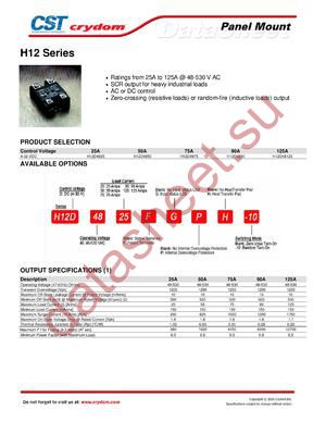 H12D4875FG datasheet  