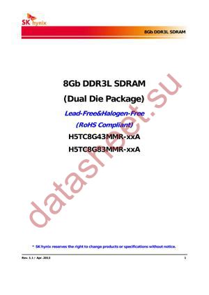 H5TC8G43MMR-G7A datasheet  