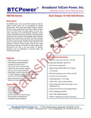 HB75D datasheet  
