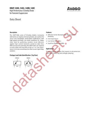 HBAT-5400-TR2G datasheet  