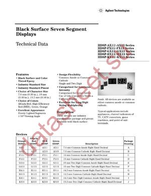 HDSP-A511-LI400 datasheet  