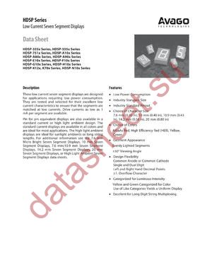 HDSP-A900 datasheet  