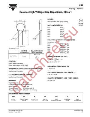 HDU101 datasheet  