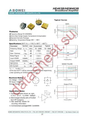 HE463B datasheet  