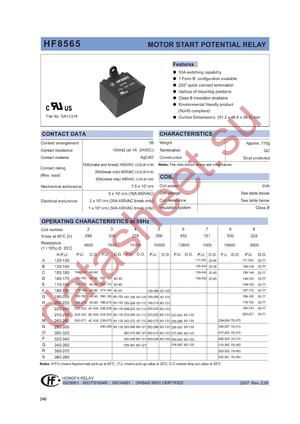 HF8565/D7A2XXX datasheet  