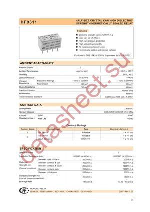 HF9311-02401I datasheet  