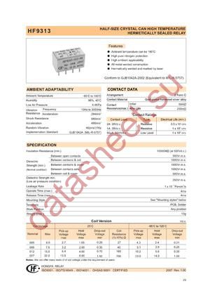 HF9313-02723 datasheet  