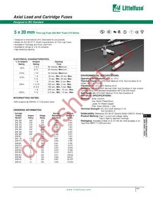 215.250 datasheet  