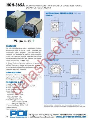 HGN-365A01S-18-2AS datasheet  