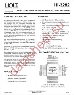 HI-3282PQM-10 datasheet  