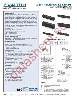 HRS1A02GA datasheet  