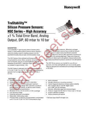 HSCSAAN160MGAC3 datasheet  