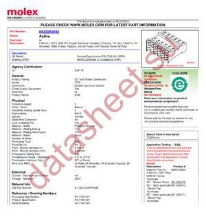 22-26-9032 datasheet  