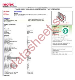 22-28-3030 datasheet  