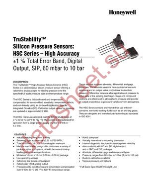 HSCSRRN160MGSA5 datasheet  