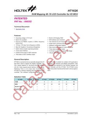 HT1626_10 datasheet  