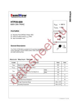 HTP20-600 datasheet  