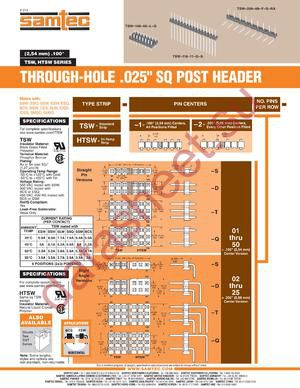 HTSW-125-05-L-D datasheet  