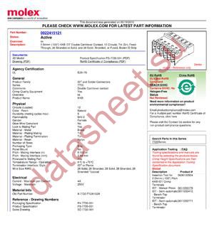 22-41-5121 datasheet  