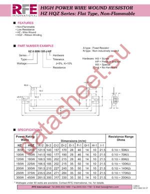HZA80W-10R-J-HS datasheet  