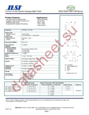 I733 datasheet  